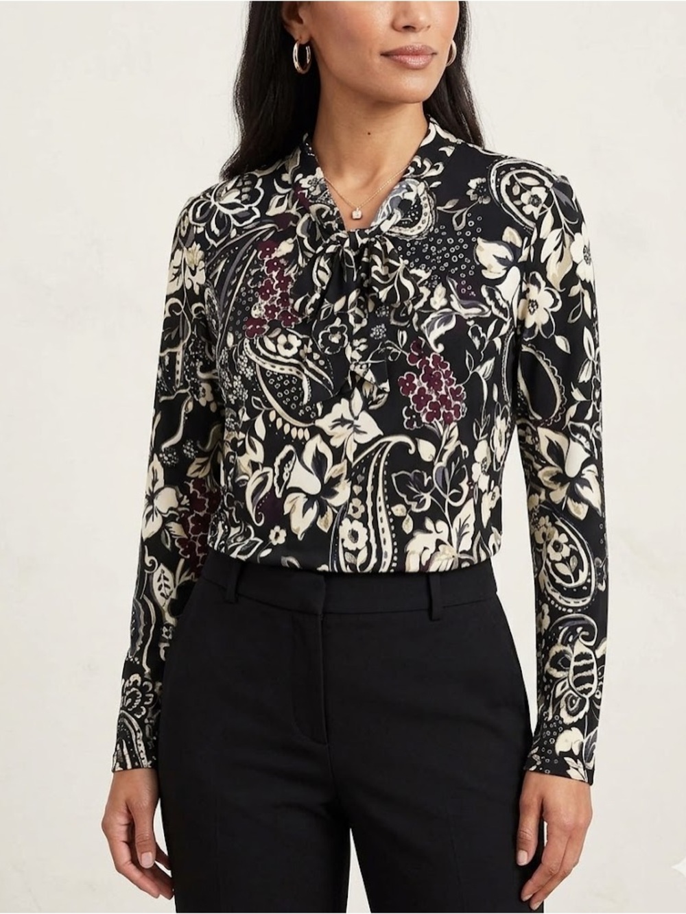 Investments Twist neckline printed Blouse